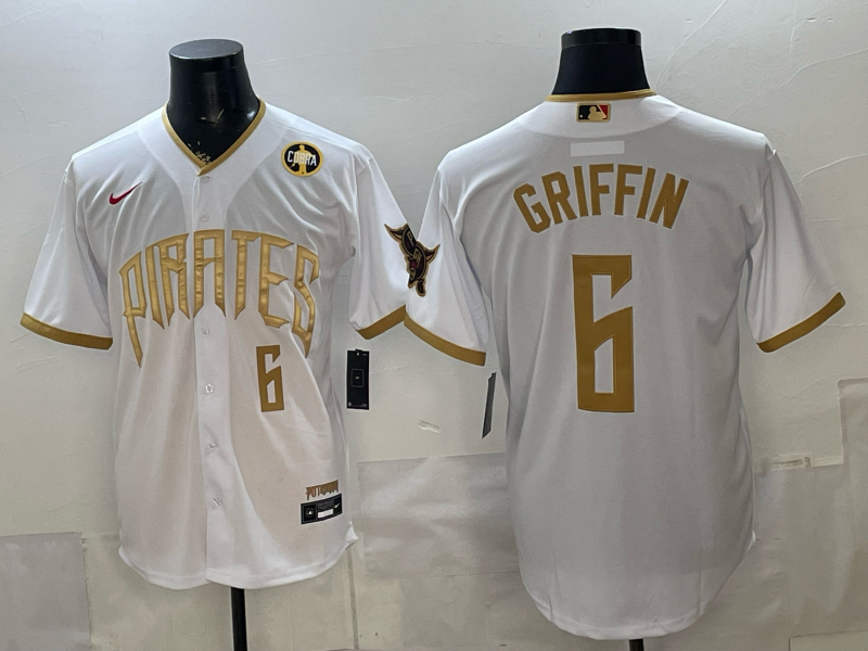 Men Pittsburgh Pirates #6 Griffin white Game 2026 Nike MLB Jersey 051903